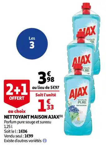 Auchan Supermarché Nettoyant Maison Ajax offre