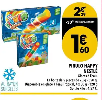 Supeco Pirulo happy nestlé offre