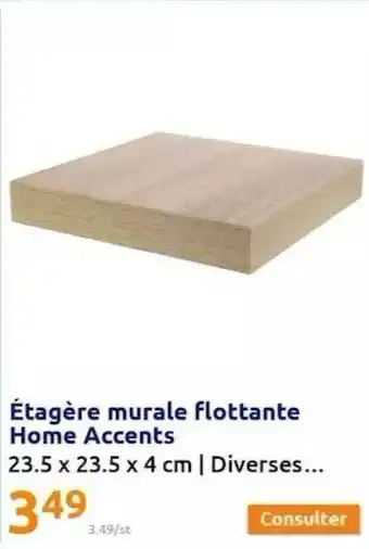 Action Étagère murale flottante home accents offre