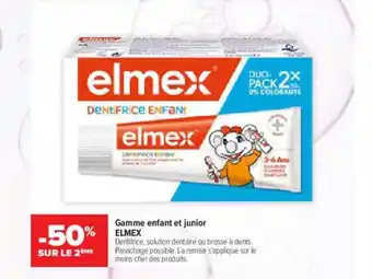 Carrefour maPara parapharmacie Gamme enfant et junior elmex offre
