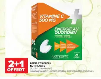 Carrefour maPara parapharmacie Gamme vitamines nutrisanté offre