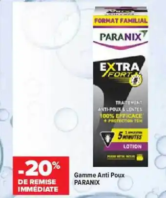 Carrefour maPara parapharmacie Gamme anti poux paranix offre