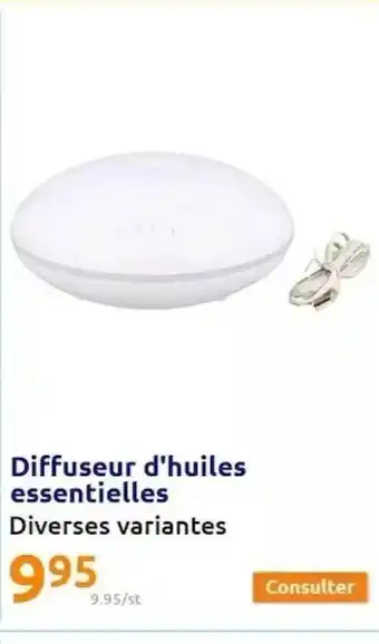 Action Diffuseur d'huiles essentielles offre
