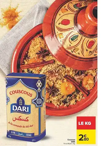 Carrefour Couscous dari offre