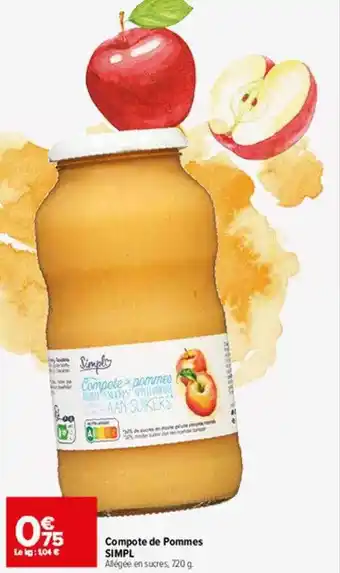 Compote de pommes simpl