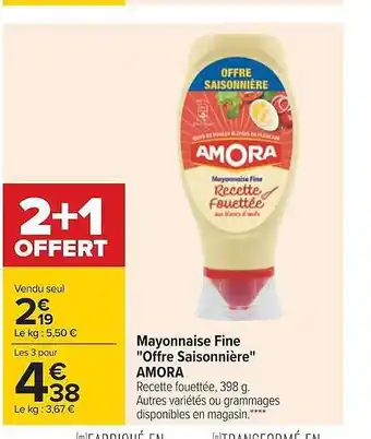 Carrefour Mayonnaise fine offre