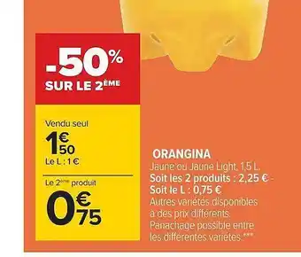 Carrefour Orangina offre