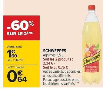 Carrefour Schweppes offre
