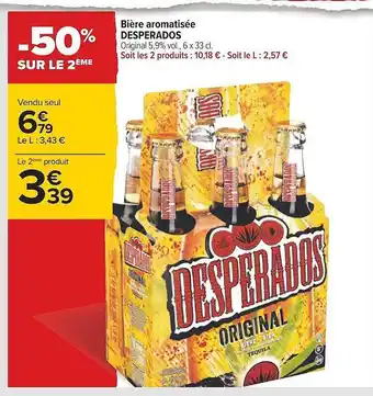 Carrefour Bière aromatisée desperados offre