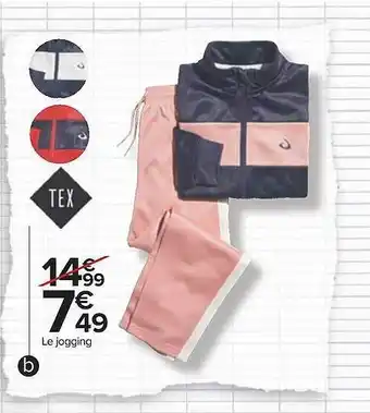 Carrefour Le jogging tex offre