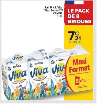 Carrefour Lait u.h.t. viva offre