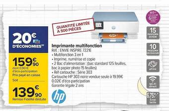 Carrefour Imprimante multifonction hp offre
