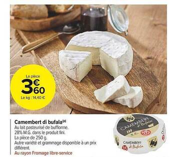 Carrefour Market Camembert di bufala offre