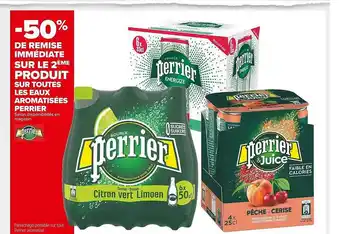 Carrefour Market Eaux aromatisées perrier offre