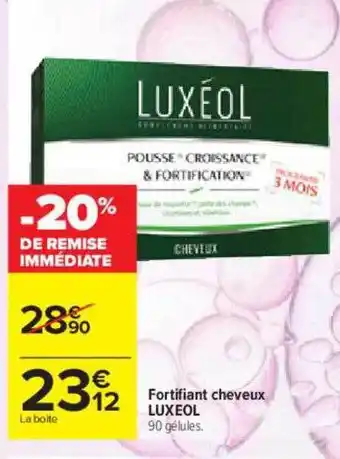 Fortifiant cheveux luxeol