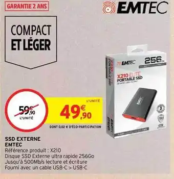 Ssd externe emtec