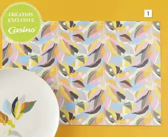 Géant Casino Set de table 45 x 30 cm en polypropylène offre