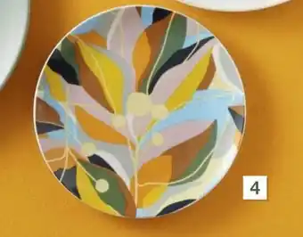 Géant Casino Assiette à dessert en porcelaine offre
