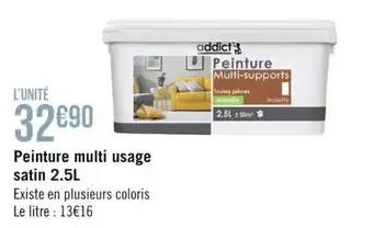 Peinture multi usage satin 2.5L