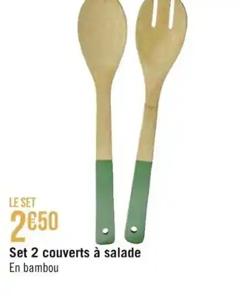 Géant Casino Set 2 couverts à salade offre