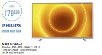 Géant Casino TV LED 24" offre