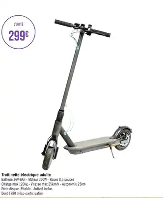 Géant Casino Trottinette électrique adulte offre