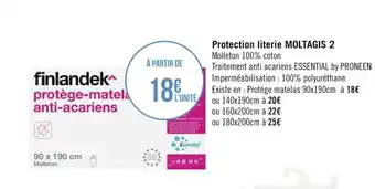 Géant Casino Protection literie MOLTAGIS 2 offre