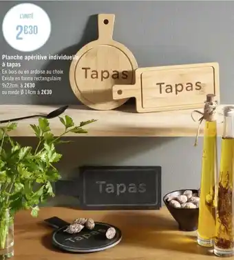 Planche apéritive indiciduelle à tapas