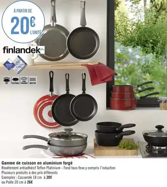 Géant Casino Gamme de cuisosn en aluminium forgé offre
