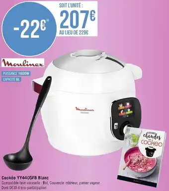 Géant Casino Cookéo YY4405FB blanc offre
