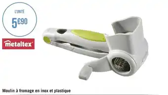 Géant Casino Moulin à fromage en inox et plastique offre