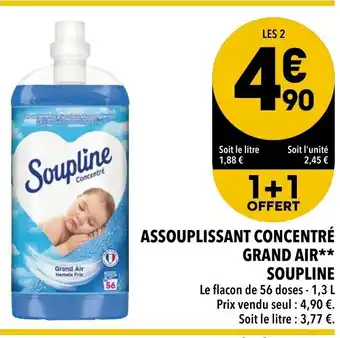 Supeco Assouplissant concentré grand air soupline offre
