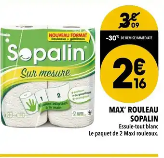Supeco Max' rouleau sopalin offre