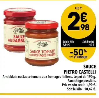 Supeco Sauce pietro castelli offre
