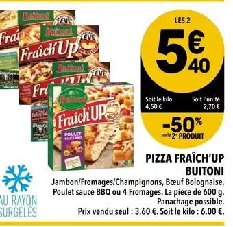 Supeco Pizza fraîch'up buitoni offre