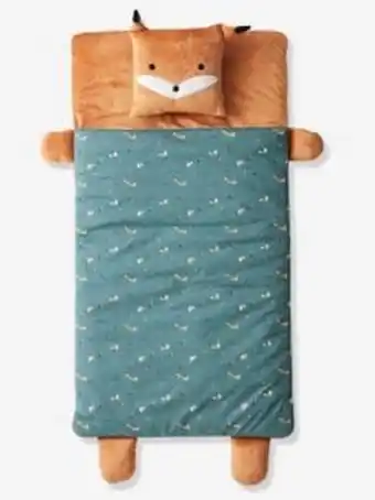 Vertbaudet Sac de couchage renard - vert grisé imprimé offre
