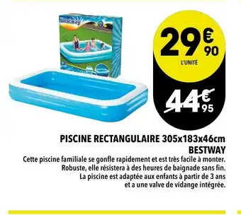 Supeco Piscine rectangulaire offre