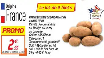 Netto Pomme de terre de consommation à chair ferme offre
