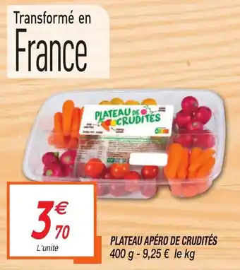 Plateau apéro de crudités