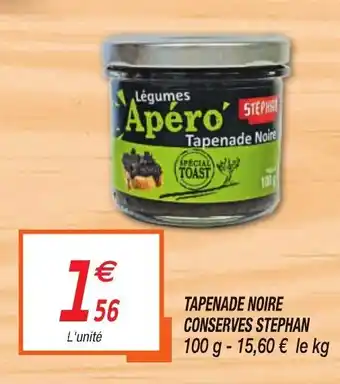 Netto Tapenade noire conserves stephan offre