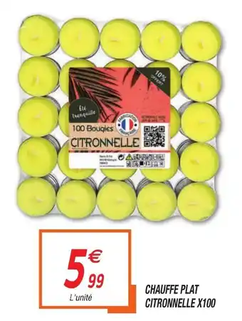 Chauffe plat citronnelle