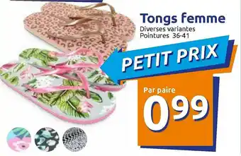 Action Tongs Femme offre