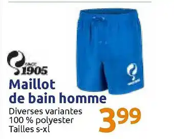 Action Maillot De Bian Homme 1905 offre