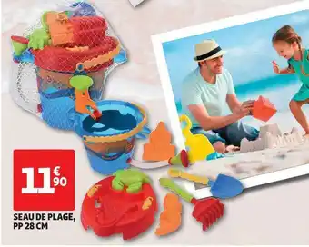 Auchan Seau De Plage Pp 28 Cm offre