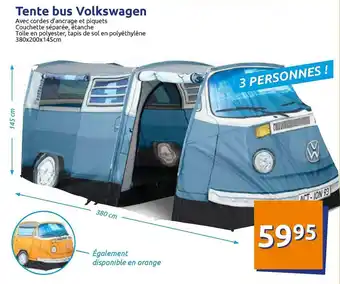 Action Tente Bus Volswagen offre