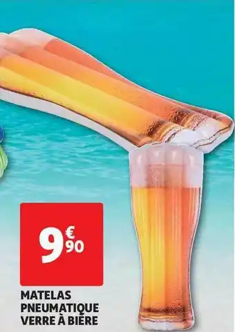 Auchan Matelas Pneumatique Verre à Bière offre