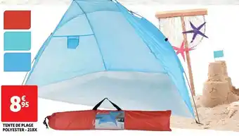 Auchan Tente De Plage Polyster- 218x offre