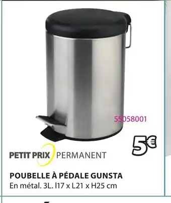 JYSK Poubelle à pédale gunsta offre