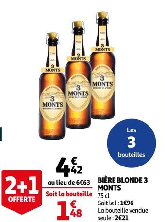 Auchan Bière blonde offre