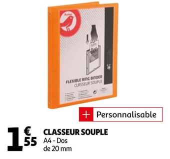 Auchan Auchan classeur souple offre